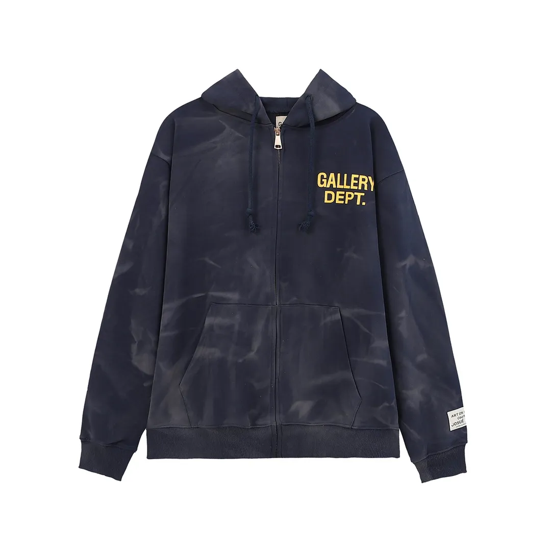 GALLERY. DEPT new zipper hooded jacket Style number: D2372 P266 Color: Black Gray Blue Code number: S M L XL